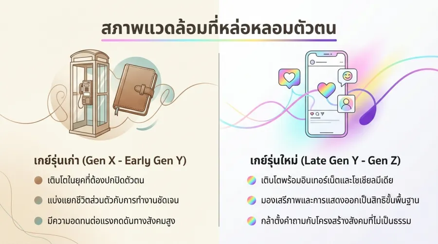 ทำความเข้าใจ Generation gap เกย์รุ่นใหม่ เกย์รุ่นเก่า