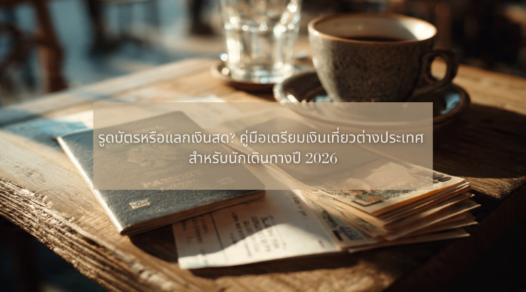 รูดบัตรหรือแลกเงินสด_ คู่มือ เตรียมเงินเที่ยวต่างประเทศ สำหรับนักเดินทางปี 2026