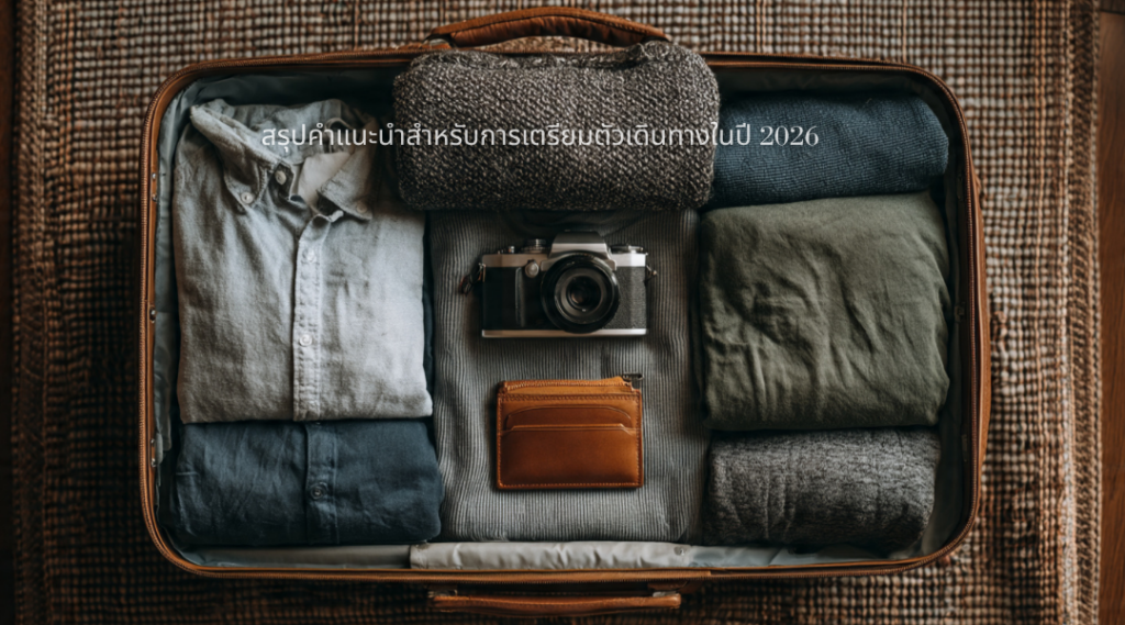 สรุปคำแนะนำสำหรับการเตรียมตัวเดินทางในปี 2026