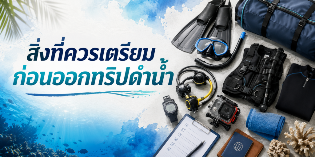 สิ่งที่ควรเตรียมก่อนออกทริปดำน้ำ