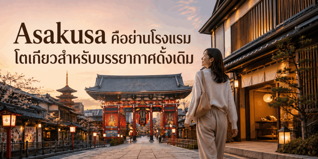 Asakusa คือย่านโรงแรมโตเกียวสำหรับบรรยากาศดั้งเดิม