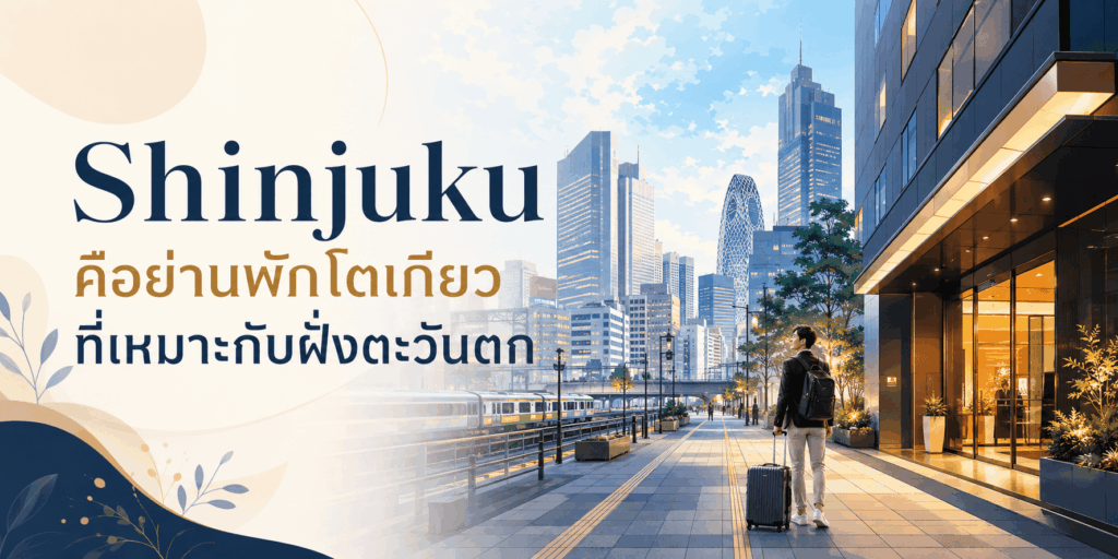 Shinjuku คือย่านพักโตเกียวที่เหมาะกับฝั่งตะวันตก